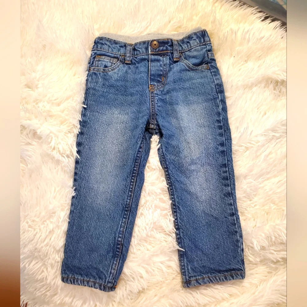Toddler Osh Kosh Fleece Lined Pull-on Jeans